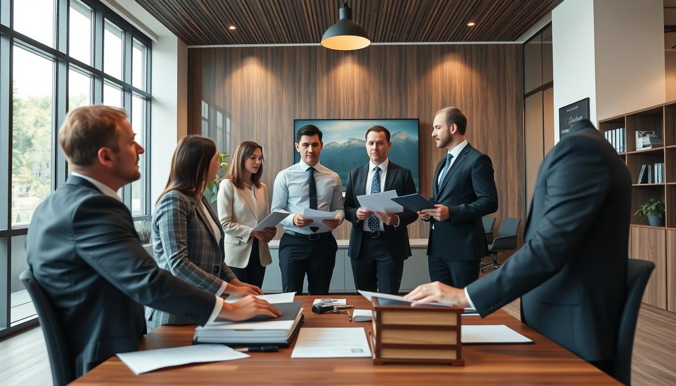 Senior legal team and family support